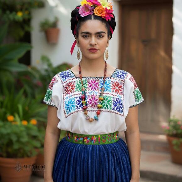 Mexican Folkloric belt day of the dead 5 de Mayo colorfull mexico todo corazon - Picture 1 of 4